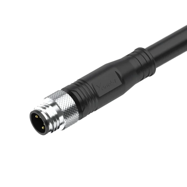 M8 Connector A/B-Code 4Pin Male Straight Molded Plug - Sensors, Actuators, Automation, Pre-Molded Cable, IP67