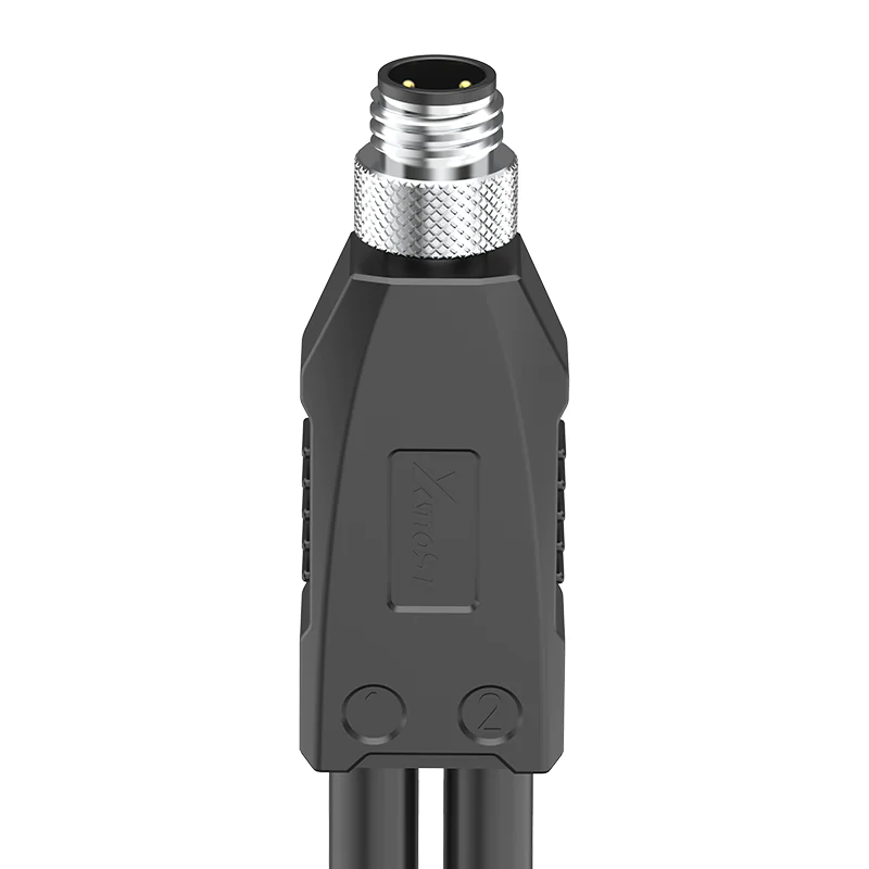 M8 Connector A/B-Code 4Pin Male Molded 1-to-2 Splitter Plug - Sensors, Actuators, Signal Distribution, IP67 - Image 4