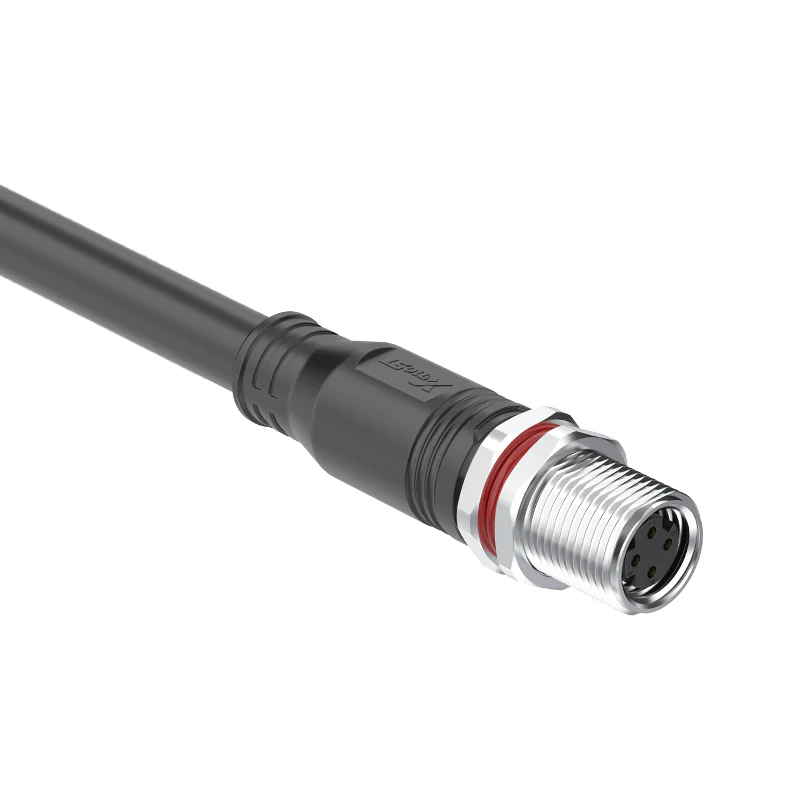 M8 Connector D-Code 4Pin Female Straight Cable - Industrial Ethernet, Data Transmission, IP67 - Image 4