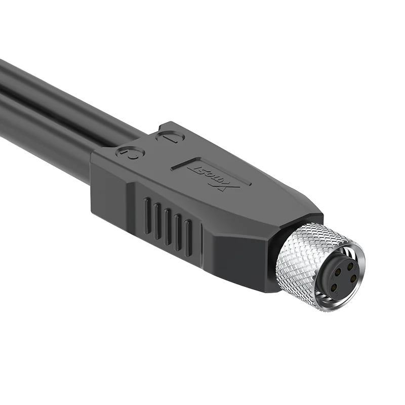M8 Connector A/B-Code 4Pin Female Molded 1-to-2 Splitter Plug - Sensors, Actuators, Signal Distribution - Image 4