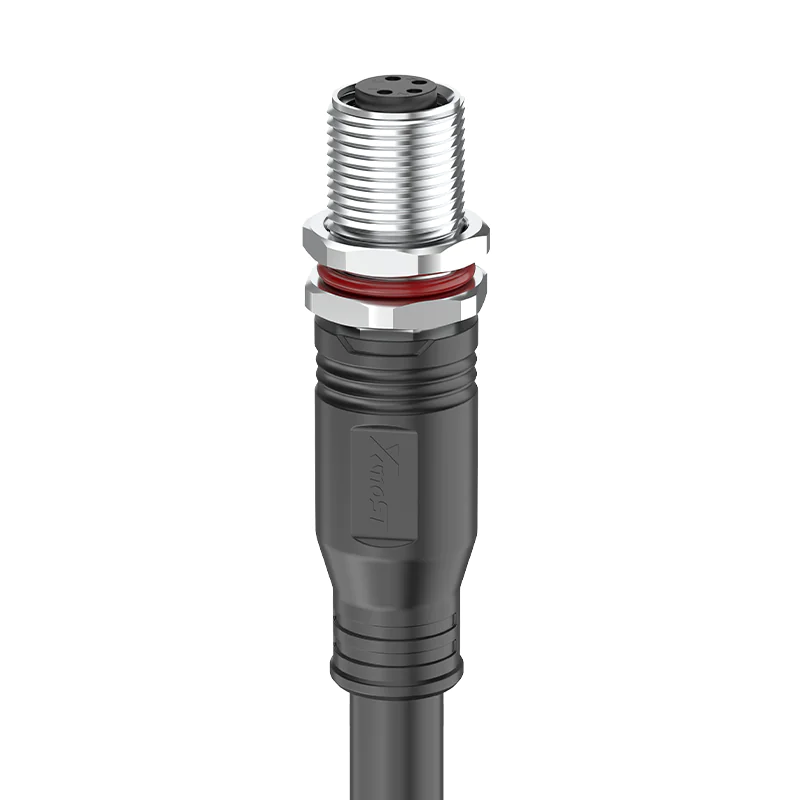 M8 Connector A/B-Code 4Pin Female Injection Molded Straight Socket - Sensors, Actuators, Automation, IP67 - Image 3