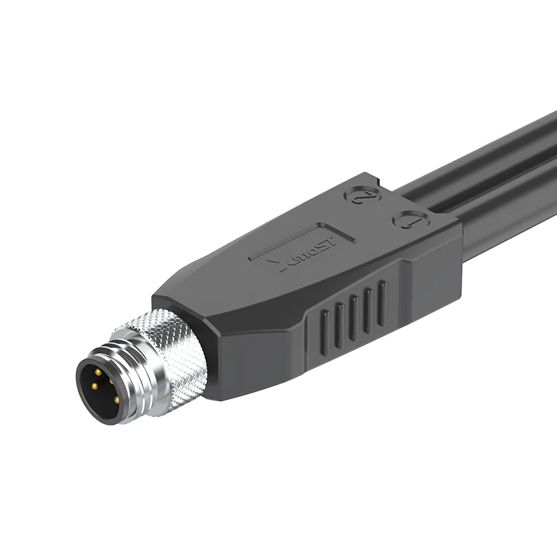 M8 Connector A/B-Code 4Pin Male Molded 1-to-2 Splitter Plug - Sensors, Actuators, Signal Distribution, IP67