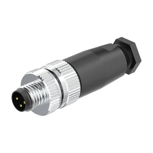 M8 Connector B-Code 3Pin Male – Screw Terminal, IP67