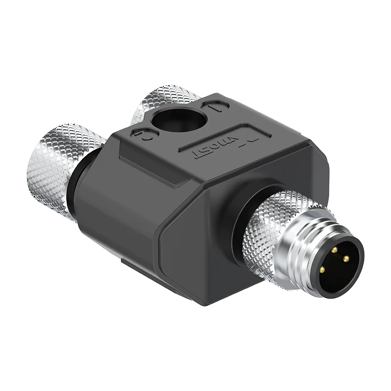 M8 Connector A/B-Code 3Pin Y-Splitter Adapter MFF - Sensors, Actuators, Signal Distribution, IP67 - Image 2