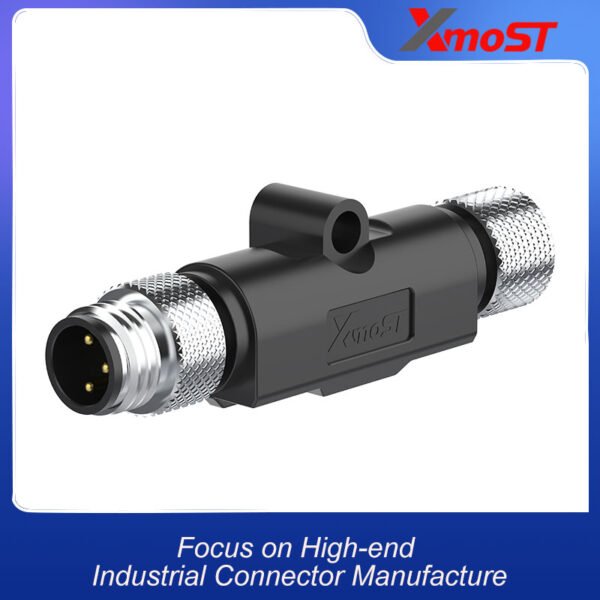 xmost m8 a b code 3 pin i splitter adapter with signal pass through and ip67 for sensors actuators