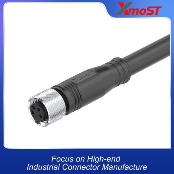 xmost-m8-female-straight-molded-plug-featuring-emi-shielded-pins