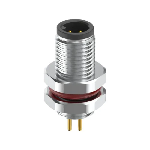 M5 Connector A-Code 3Pin Male Straight Raw Plug, Solder, IP67 M5 Connector A-Code 3Pin Male Straight Raw Plug, Solder, IP67 4