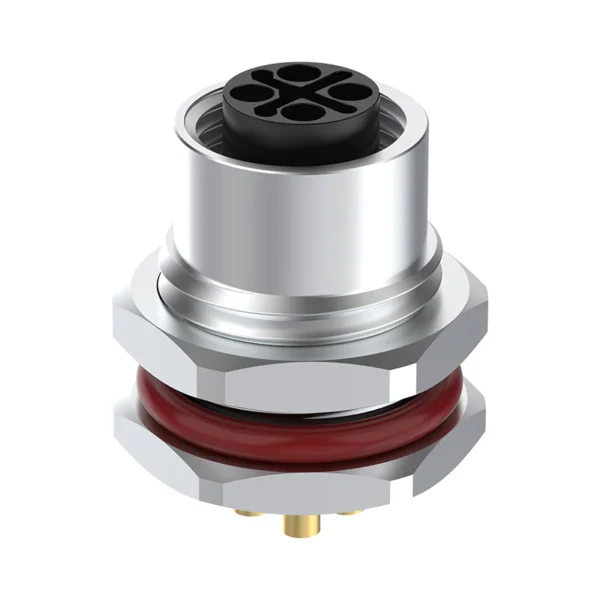 m12 4pin s Front-lock socket