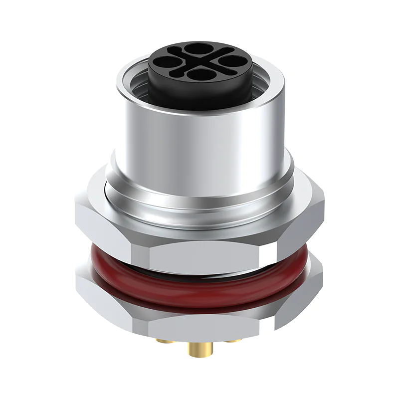 m12 4pin s Front-lock socket