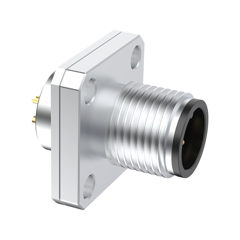 M12 Connector A-Code 4Pin Male Flange Socket - Sensor/Actuator, IP68 - Image 3