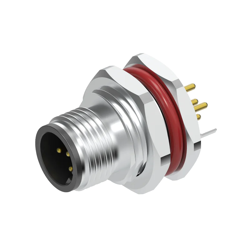 M12 Connector B-Code 5Pin Male - Panel Socket, IP67 - Image 2