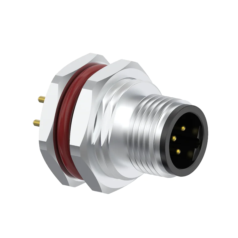 M12 Connector B-Code 5Pin Male - Panel Socket, IP67 - Image 3