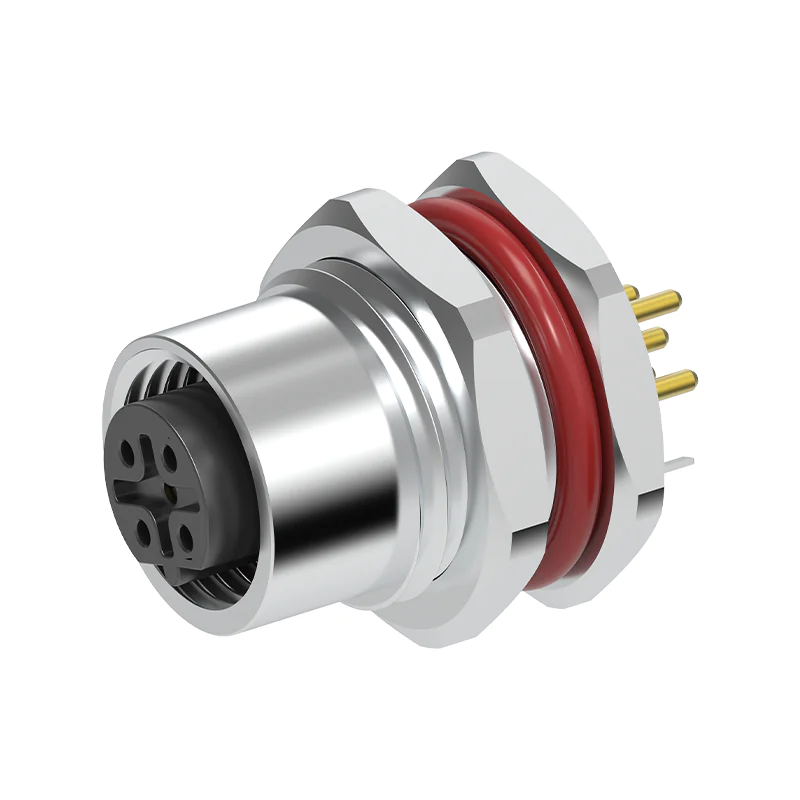 M12 Connector B-Code 5Pin Female - Panel Socket, IP67 - Image 2