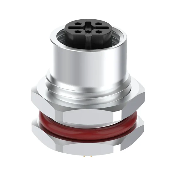 m12 b f pin5 Front-locking socket 2