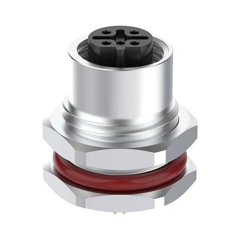 m12 b f pin5 Front-locking socket 2