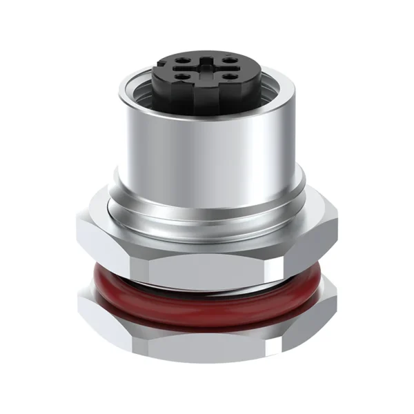 m12 d pin4 front-locking socket 2
