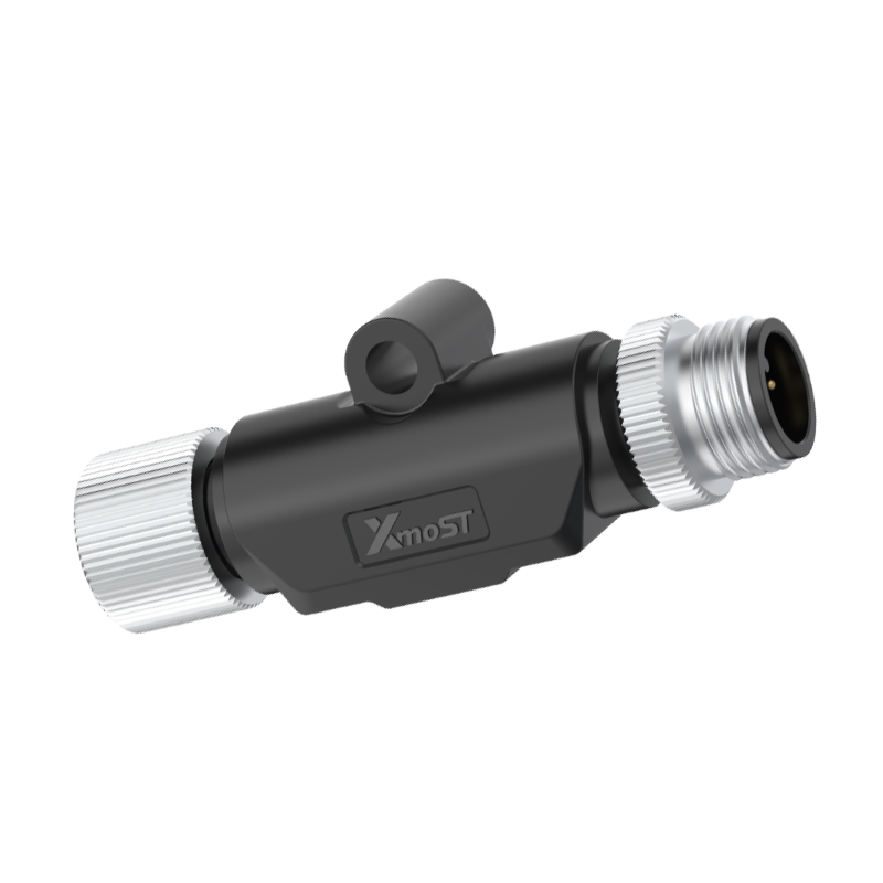 M12 Connector I-Shape Splitter - Male/Female, 5Pin, A/B/D-Code Compatible, IP68 - Image 3