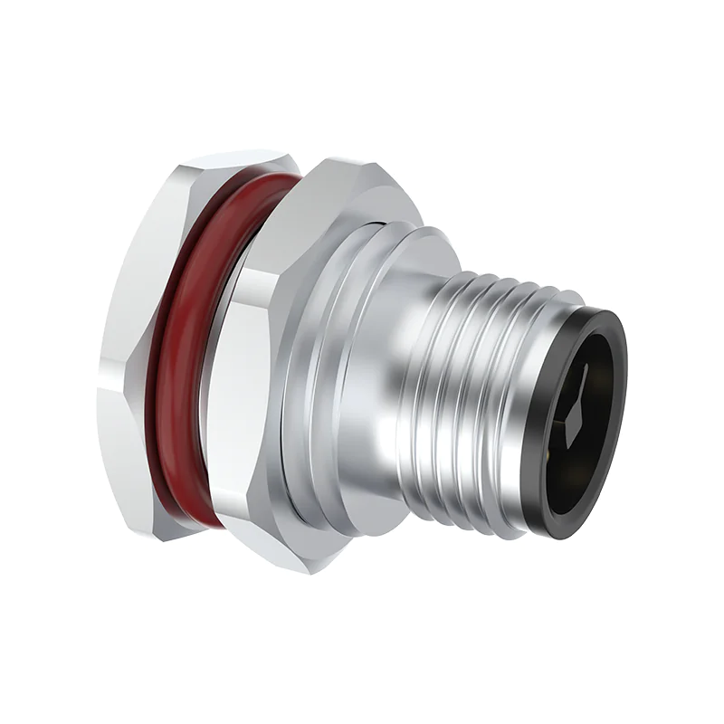 M12 Connector T-Code 4Pin Male - 60V DC Power Panel Socket, IP68 - Image 3