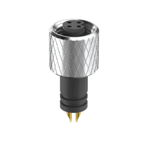 M5 Connector A-Code 3Pin Male Straight Raw Plug, Solder, IP67 M5 Connector A-Code 3Pin Male Straight Raw Plug, Solder, IP67 1
