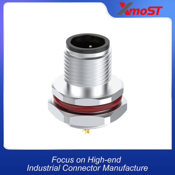 xmost m12 b code 5 pin male profibus fieldbus socket ip68