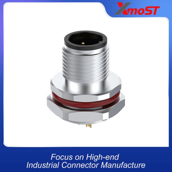 xmost m12 d code 4 pin male ethernet profinet socket ip68