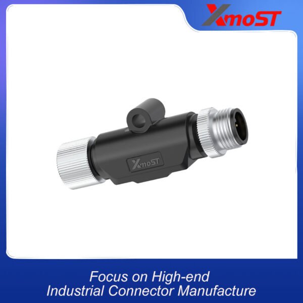 xmost m12 i shape splitter with male and female ports 5 pin compatible with a b d code and ip68 rating