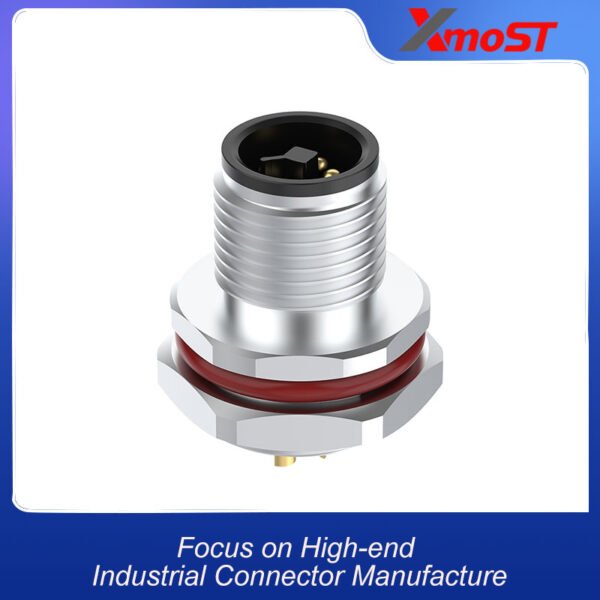 xmost m12 t code 4 pin male dc sensor socket ip68
