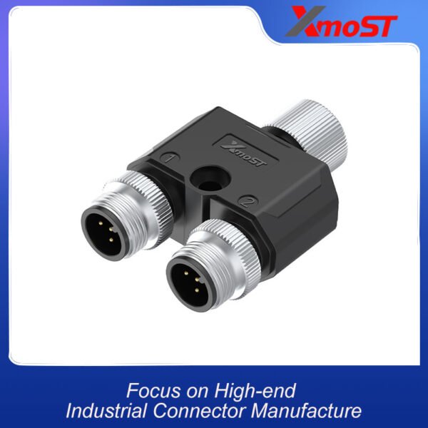 xmost m12 y shape splitter 1 male to 2 female a b d code ip68
