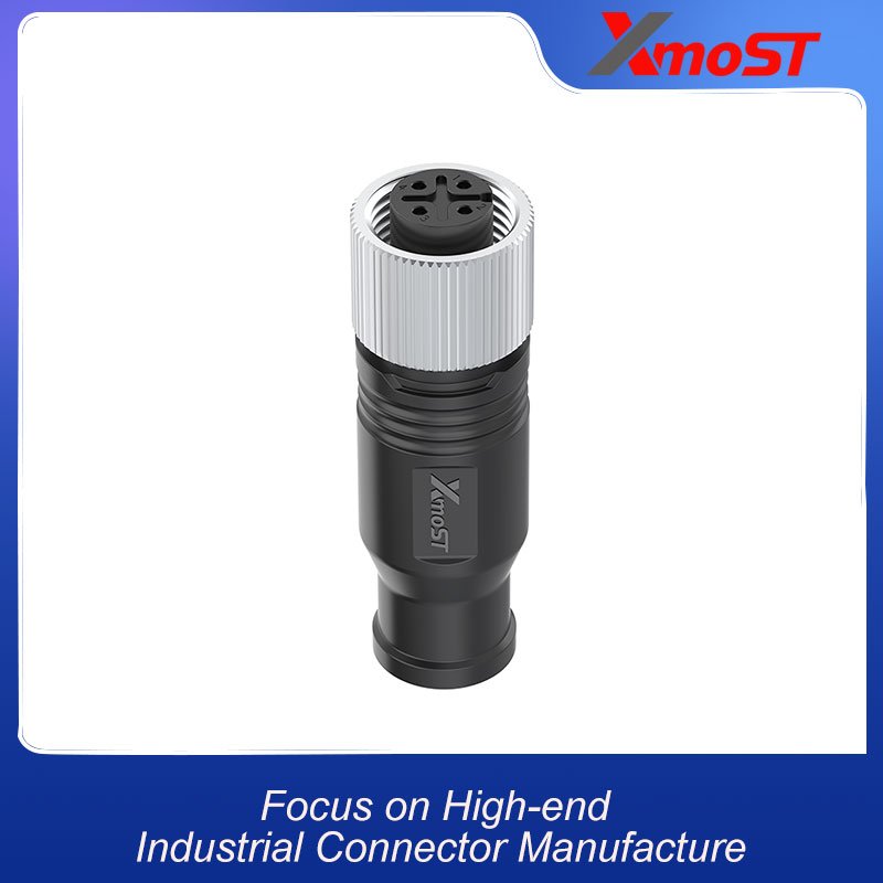 M12 Connector A-Code 4Pin Terminating Resistor 120Ω Female - IP68 xmost m12 a b c d code female 4pin terminating resistor 120ohm industrial ethernet