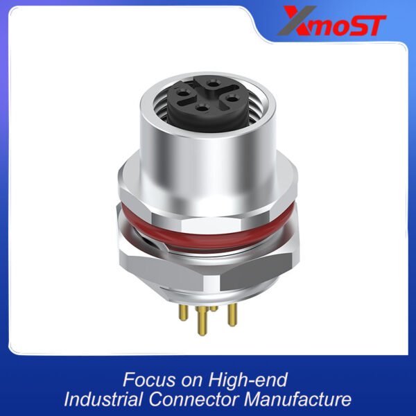 xmost m12 a code 4 pin female sensor actuator shielded socket ip68