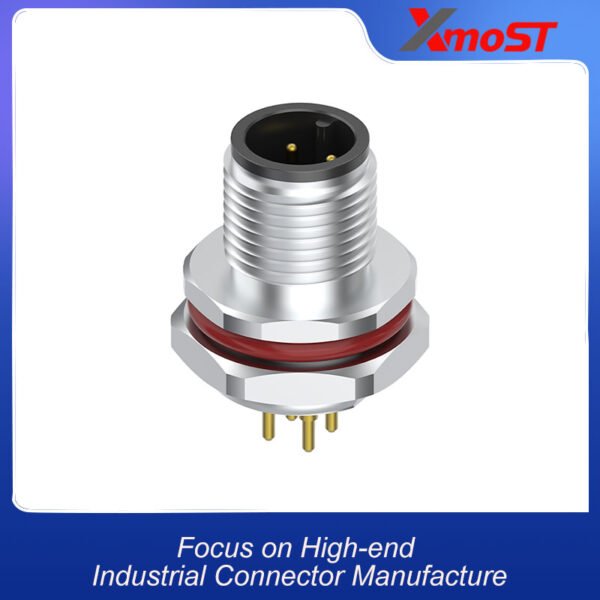 xmost m12 a code 4 pin male sensor actuator shielded socket ip68