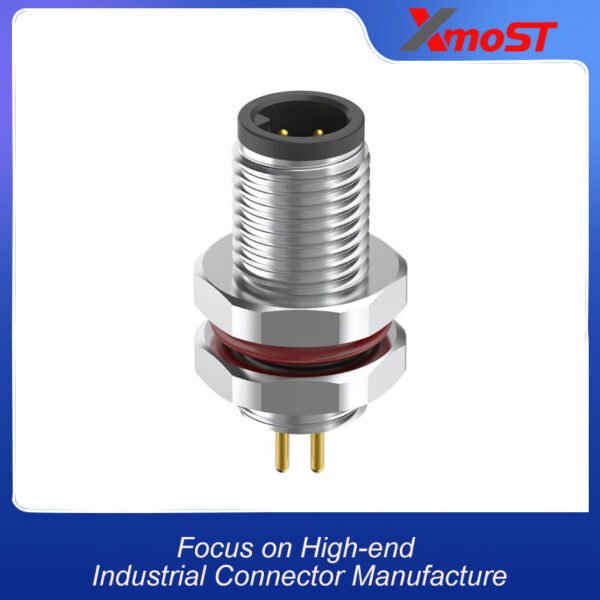 xmost m5 male straight connector for custom cable assemblies
