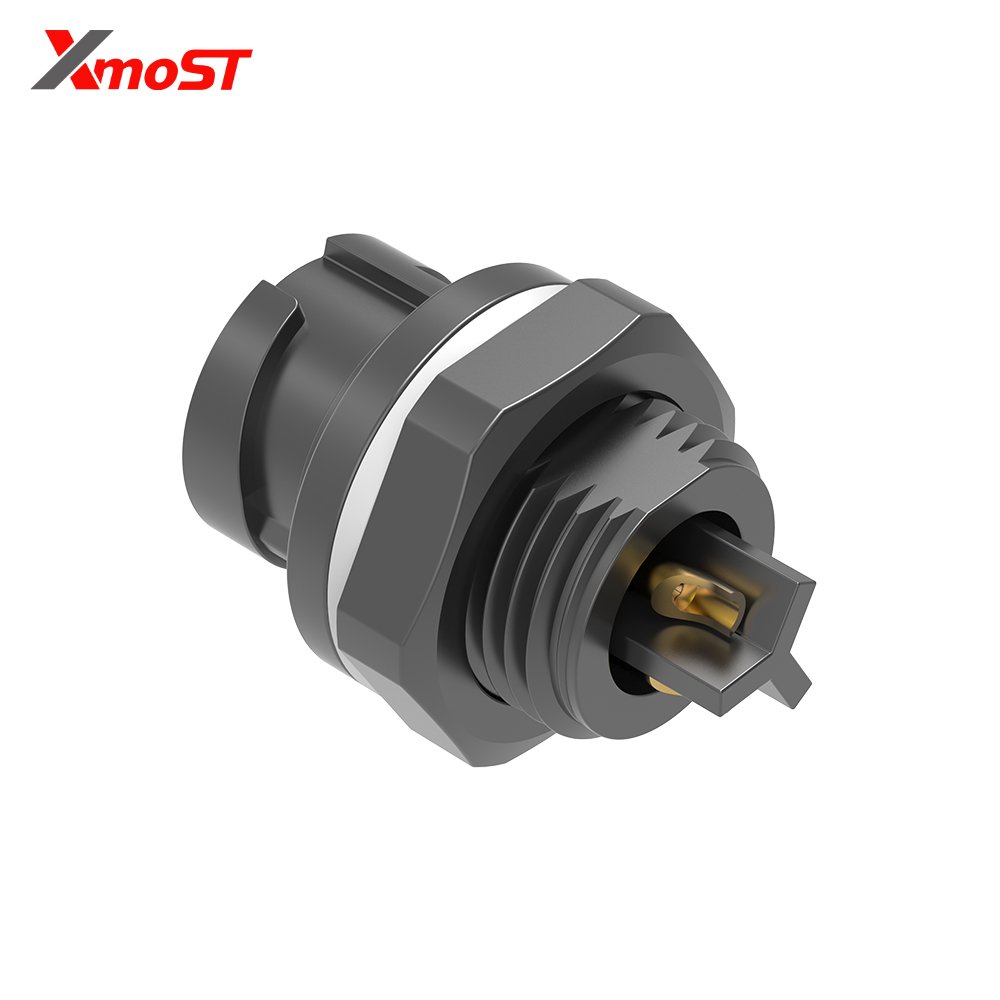 M12 3-Pin Female Plastic Circular Connector – Rear Lock Socket, Quick-Lock M12 3-Pin Female Plastic Circular Connector – Rear Lock Socket, Quick-Lock - Image 3