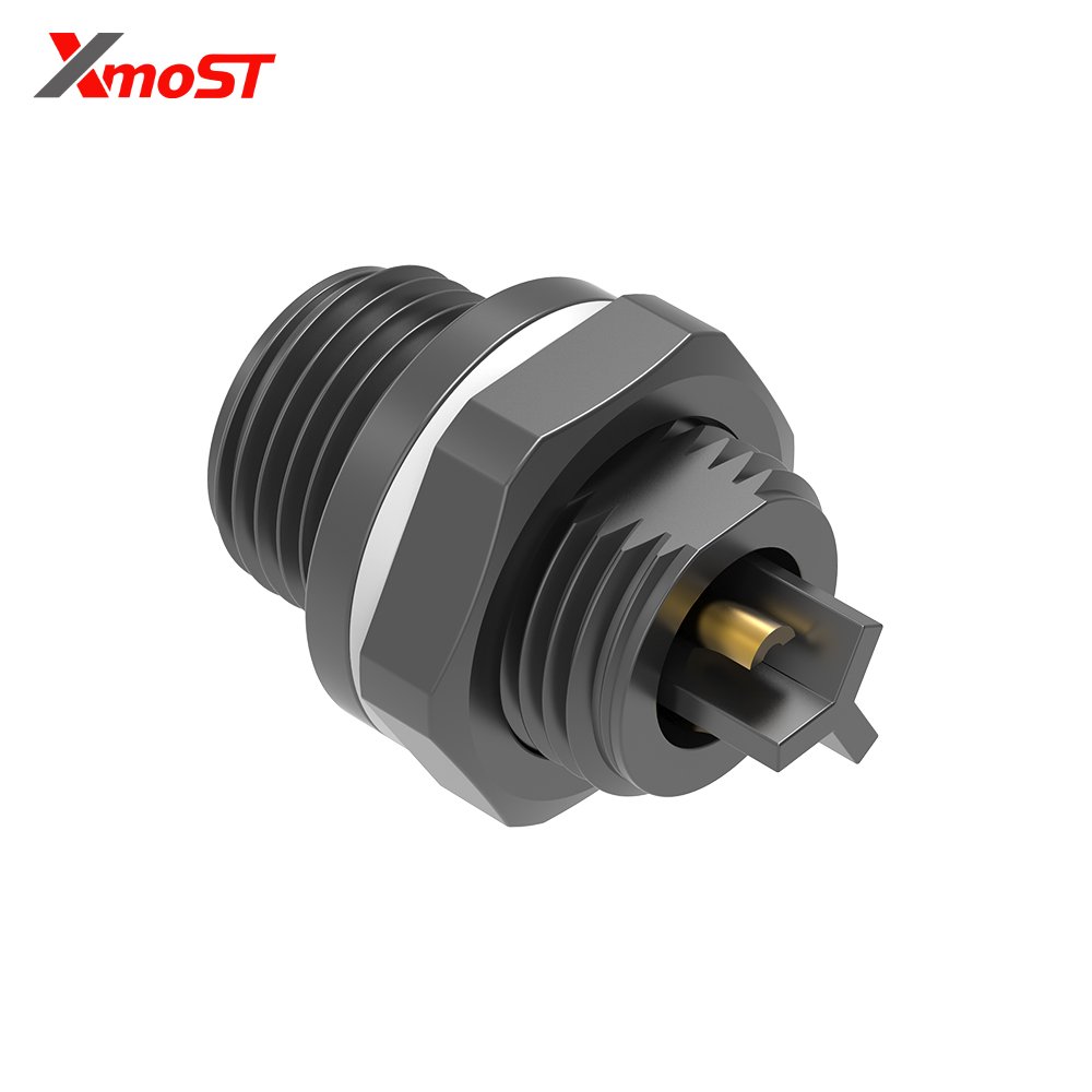 M12 3-Pin Male Plastic Circular Connector – Rear Lock Socket, Threaded Coupling M12 3-Pin Male Plastic Circular Connector – Rear Lock Socket, Threaded Coupling - Image 3