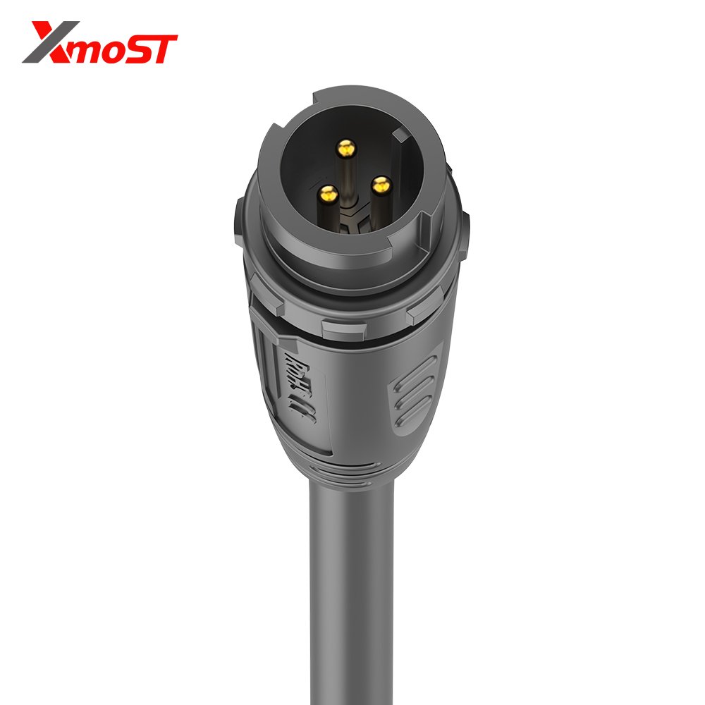 M12 Male Plastic Circular Connector – Straight Molded Inline Socket, Quick-Lock M12 Male Plastic Circular Connector – Straight Molded Inline Socket, Quick-Lock - Image 3