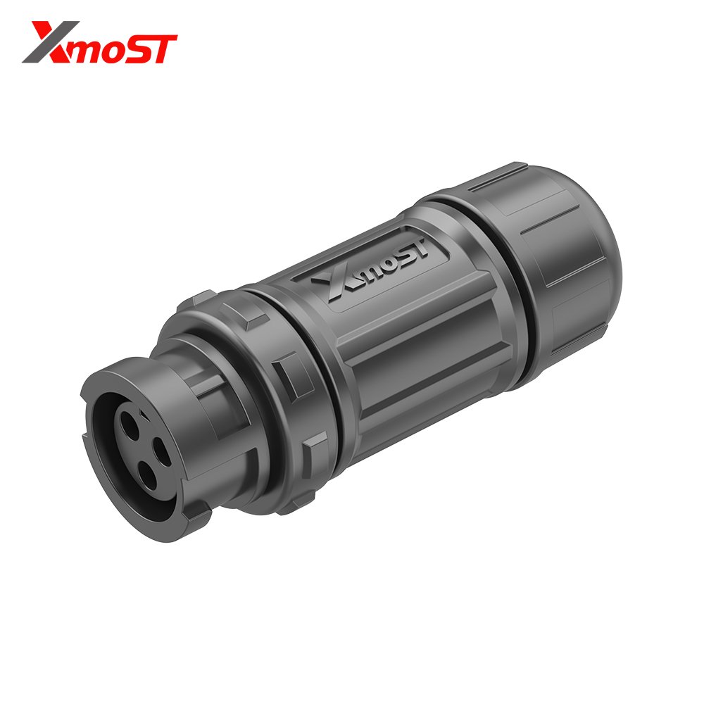 M12 3-Pin Female Assembly Straight Mating Socket – Quick-Lock, Field Installable, IP67 M12 3-Pin Female Assembly Straight Mating Socket – Quick-Lock, Field Installable, IP67