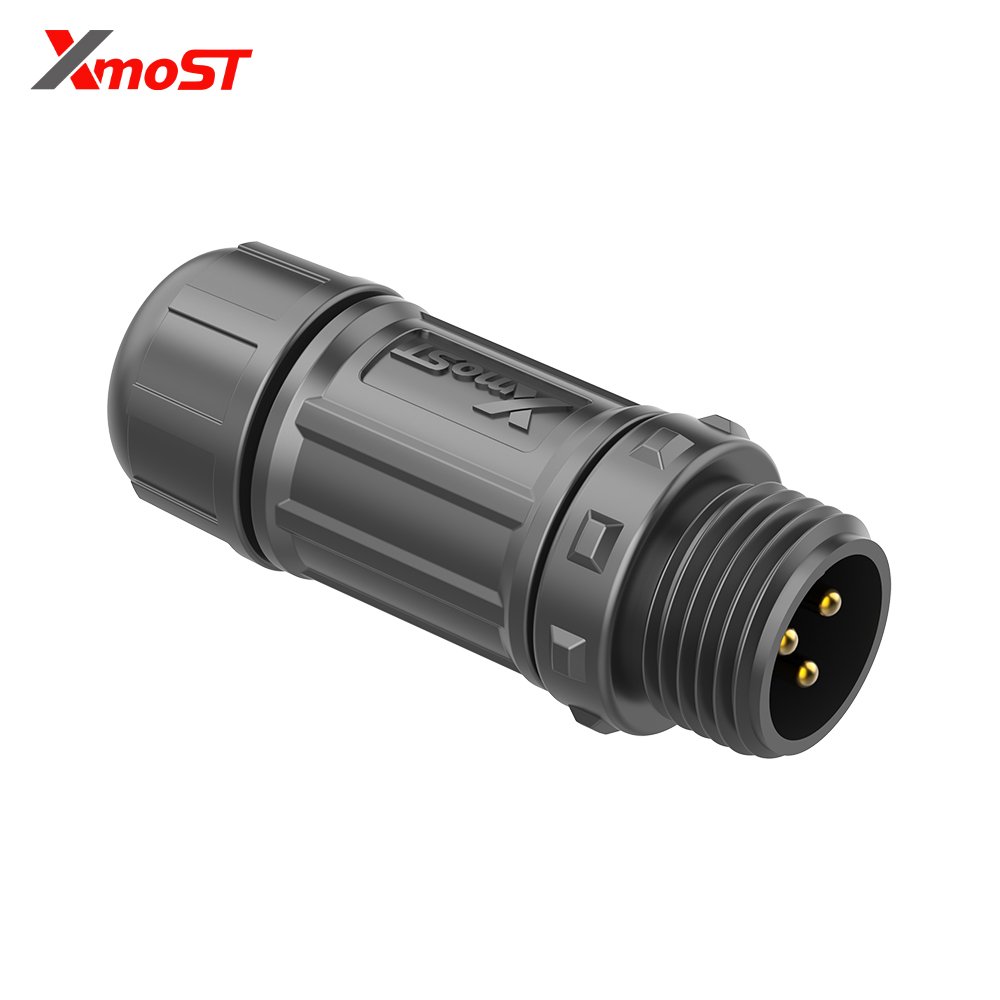 M12 3-Pin Male Assembly Straight Mating Socket – Threaded Coupling, Field Installable, IP67 M12 3-Pin Male Assembly Straight Mating Socket – Threaded Coupling, Field Installable, IP67 - Image 2