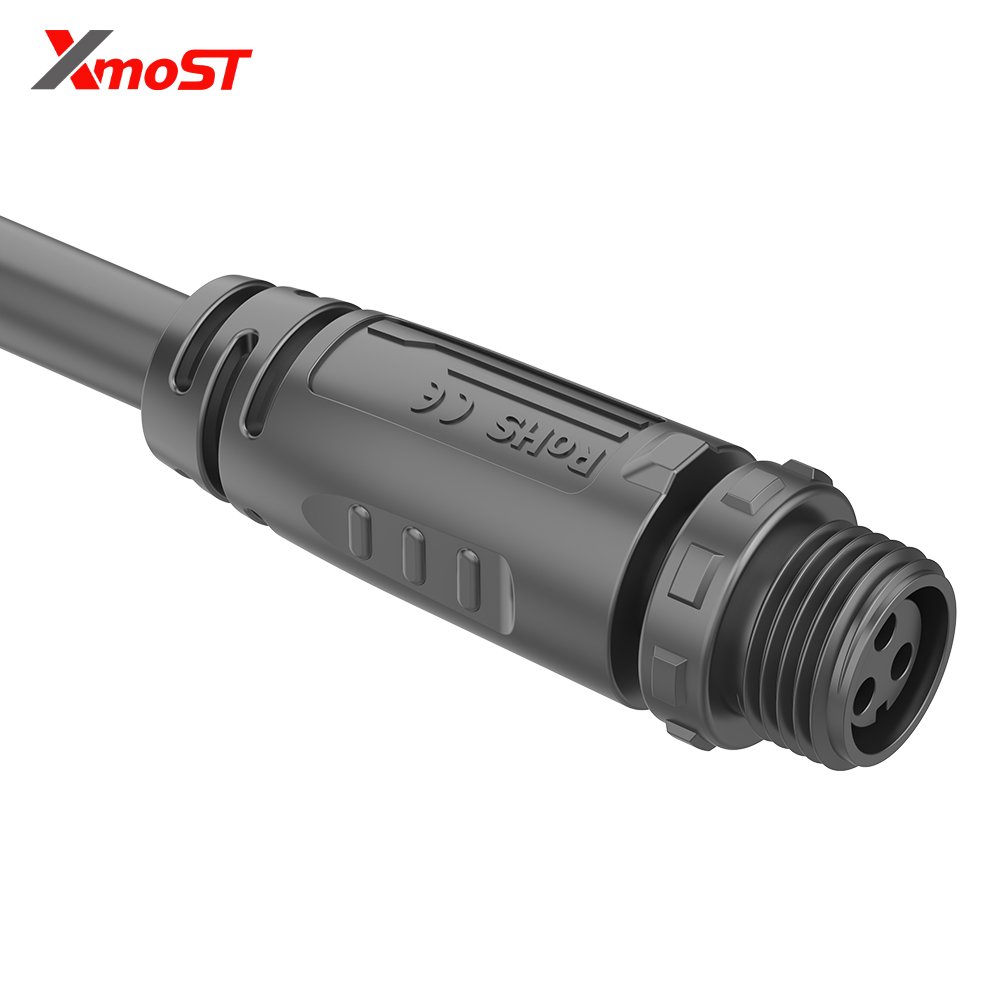 M12 3-Pin Female Straight Molded Connector – Threaded Coupling, For Sensor/Actuator & Cable-to-Cable Connections M12 3-Pin Female Straight Molded Connector – Threaded Coupling, For Sensor/Actuator & Cable-to-Cable Connections - Image 2
