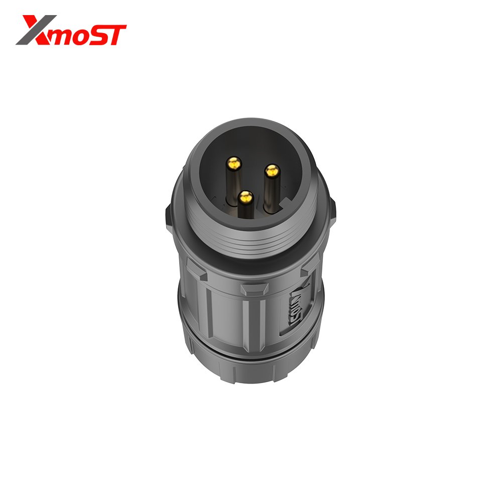 M12 3-Pin Male Assembly Straight Mating Socket – Threaded Coupling, Field Installable, IP67 M12 3-Pin Male Assembly Straight Mating Socket – Threaded Coupling, Field Installable, IP67 - Image 3