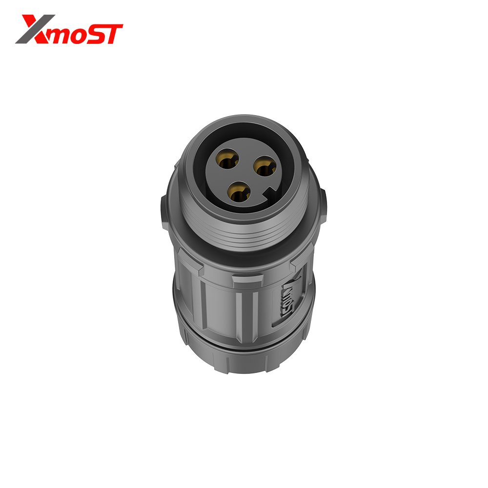 M12 3-Pin Female Assembly Straight Mating Socket – Threaded Coupling, Field Installable, IP67 M12 3-Pin Female Assembly Straight Mating Socket – Threaded Coupling, Field Installable, IP67 - Image 3