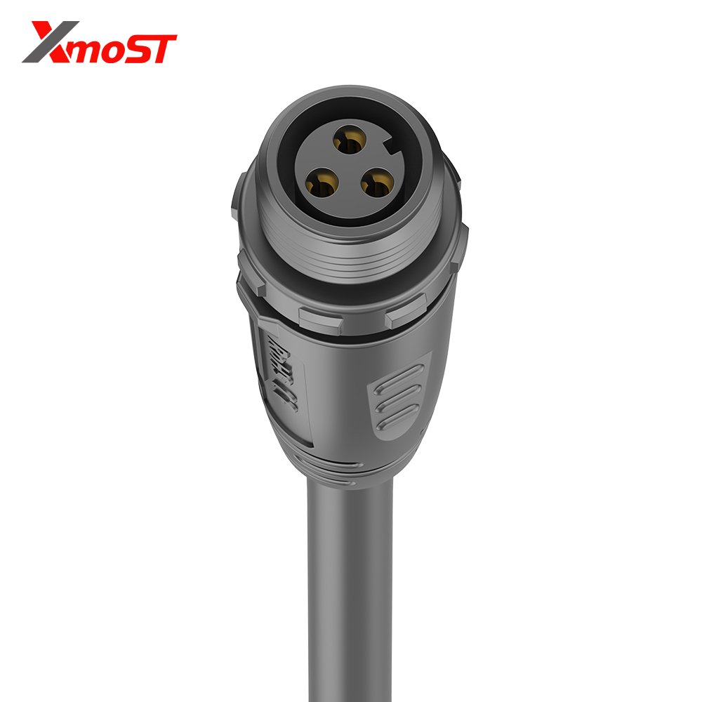 M12 3-Pin Female Straight Molded Connector – Threaded Coupling, For Sensor/Actuator & Cable-to-Cable Connections M12 3-Pin Female Straight Molded Connector – Threaded Coupling, For Sensor/Actuator & Cable-to-Cable Connections - Image 3