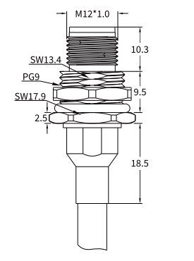 M12 Y-Coded Male Metal Panel-Mount CAT5e Shielded Hybrid Ethernet Receptacle M12 Y-Coded Male Metal Panel-Mount CAT5e Shielded Hybrid Ethernet Receptacle
