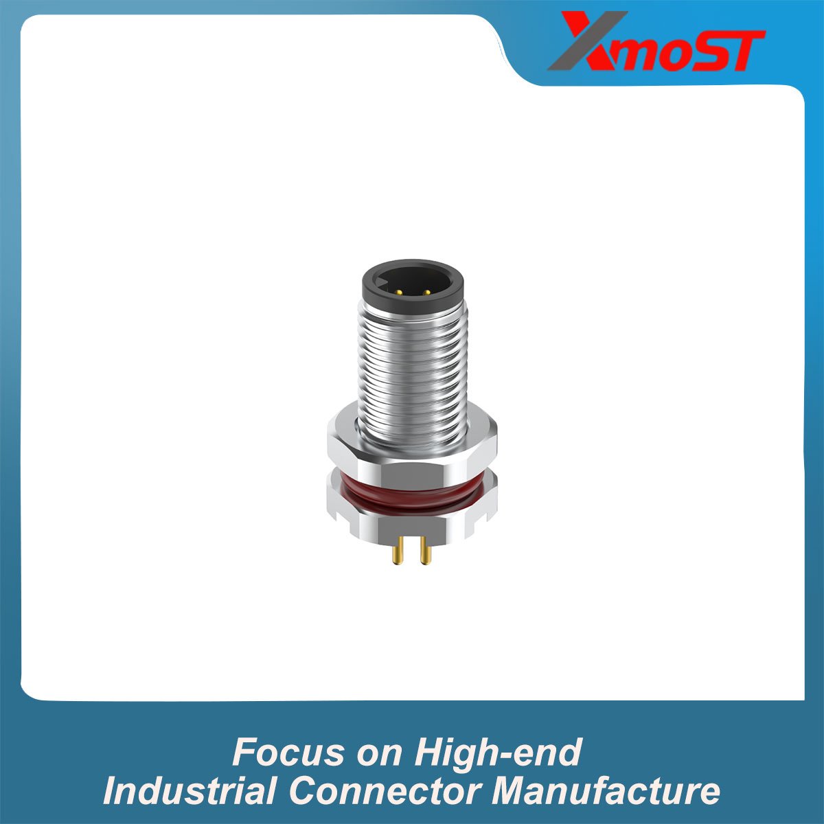 M5 Connector A-Code 3Pin Male Straight Terminal Resistor Plug, SMD, IP67 M5 Connector A-Code 3Pin Male Straight Terminal Resistor Plug, SMD, IP67 - Image 2