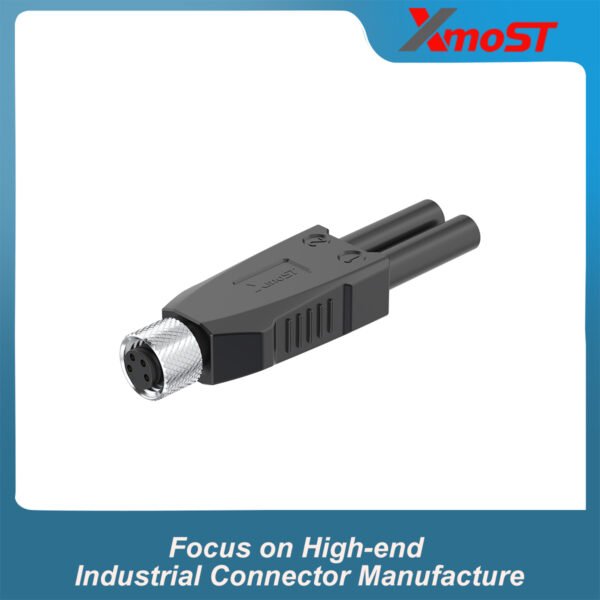 M8 A&B-Code 4-Pin Female 1-to-2 Splitter Connector