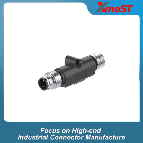 M8 A&B-Code 3-Pin Female-to-Male I-Type Splitter Connector