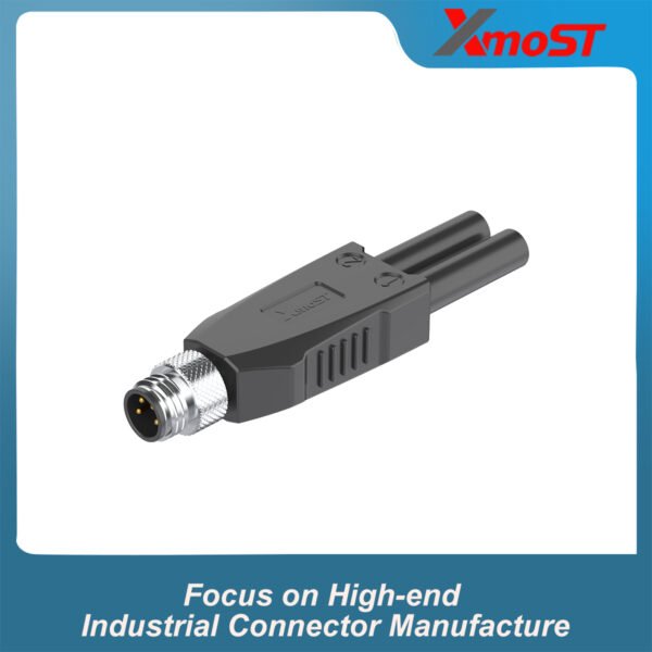 M8 A&B-Code 4-Pin Male 1-to-2 Splitter Connector