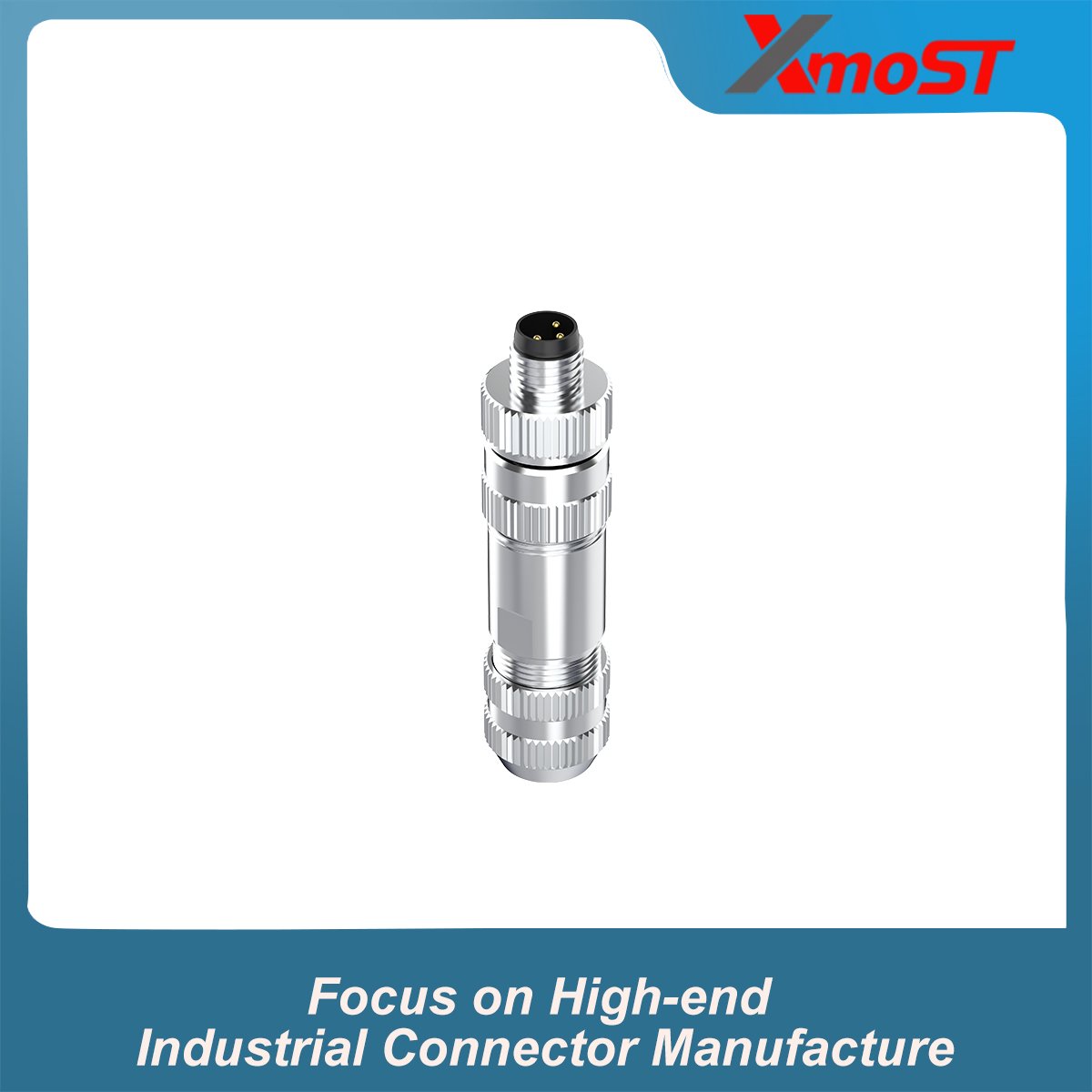 M8 A-Code 3-Pin Male Straight Assembled Connector M8 A-Code 3-Pin Male Straight Assembled Connector - Image 2