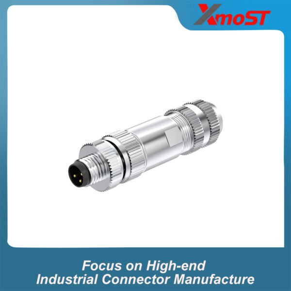 M8 3-Pin A&B-Code Male Straight Assembled Connector