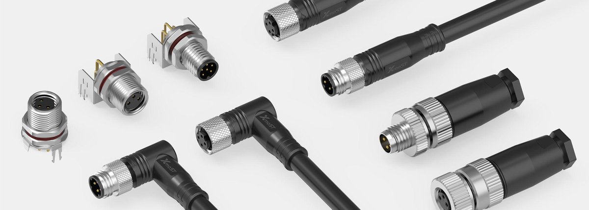 XMOST M8 circular connectors