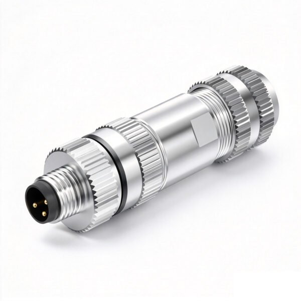 M8 A-Code 3-Pin Male Straight Assembled Connector